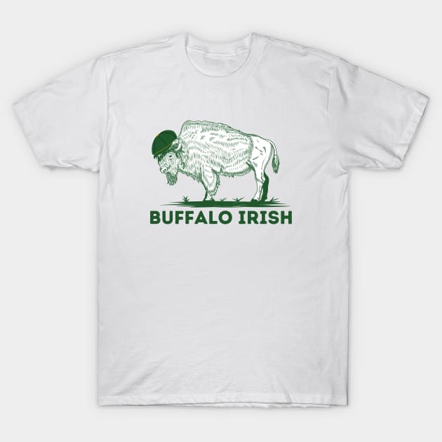 Buffalo Irish St. Patrick's Day T-Shirt by LizardIsland